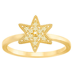 Luxusní pozlacený prsten hvězda 5269948