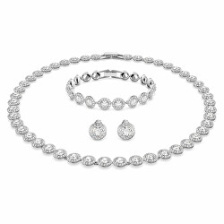 Set di gioielli di lusso con cristalli Angelic 5367853 (orecchini, bracciale, collana)