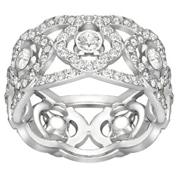 Anello massiccio con cristalli Swarovski Daylight 5184571