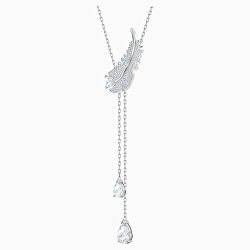 Moderný dámsky náhrdelník s pierkom Nice 5493397