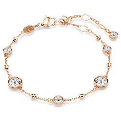 Elegantní pozlacený náramek s krystaly Imber 5730677