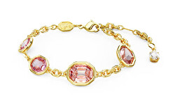 Modisches vergoldetes Armband mit rosa Kristallen Imber 5684537