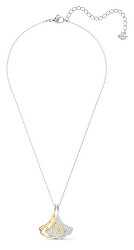 Nadčasový bicolor náhrdelník s krystaly Stunning 5515462