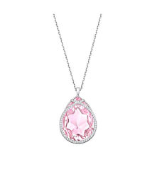 Okouzlující náhrdelník se světle růžovým krystalem Swarovski 5344609LP - SLEVA