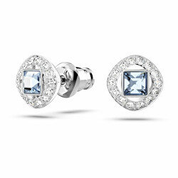 Elegantní peckové náušnice s krystalem Angelic 5662143