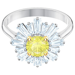 Inel fermecător de flori cu cristale Sunshine 5482701