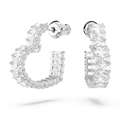 Romantische runde Ohrringe mit Zirkonen Matrix 5653170