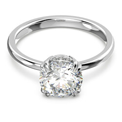 Inel de logodnă cu cristal transparent Constella 5642635