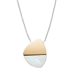 Bicolor ocelový náhrdelník s perletí SKJ1303998