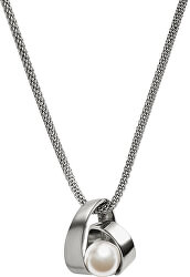 Dámský ocelový náhrdelník s perlou SKJ0749040
