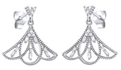 Design Silber Ohrringe mit Zirkonen MW14500