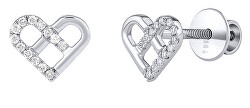 Evie Herz-Diamant-Ohrringe aus Weißgold DNN2590EGWD