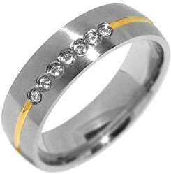 Snubný oceľový prsteň pre ženy PARIS RRC2048-Z