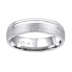 Snubný strieborný prsteň Amora pre mužov aj ženy QRALP130M