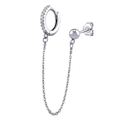 Sigi ezüst fülbevaló lánccal és cirkónium kővel Brilliance Zirconia DCC21681EW - 1 db
