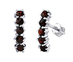 Stříbrné náušnice Barno s Brilliance Zirconia SILVEGOB380188SEGR