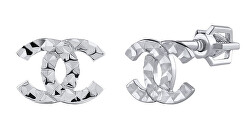 Stříbrné náušnice COCO s diamantovým výbrusem PRGSGE2355ES