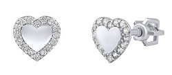 Stříbrné náušnice srdce Alis s Brilliance Zirconia PRGMH20ES
