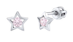 Cercei tip știfturi din argint cu zirconi roz Adina SILVEGOB70493BDSP