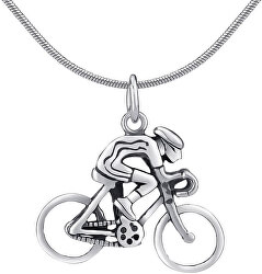 Pandantiv din argint în formă de Biciclist PRMP14191