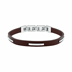 Pánský náramek z hnědé kůže T-Leather TJAXZ11