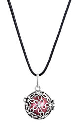 Dámský náhrdelník Rolnička Malé kytičky - červená K2SC18