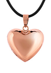 Minimalistische Halskette mit Kupferglocke Herz RSM