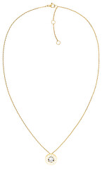 Elegantní pozlacený náhrdelník s krystalem Layered 2780801