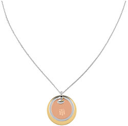 Luxusní náhrdelník s bicolor přívěsky TH2780253