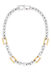 Masívny bicolor náhrdelník z ocele 2780867