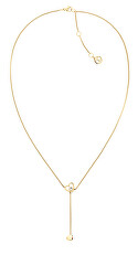 Moderní pozlacený náhrdelník se srdíčky Hanging Heart 2780672