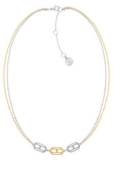 Módní bicolor náhrdelník z oceli 2780550
