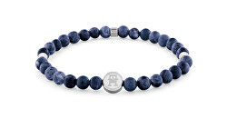 Bracciale con perle di sodalite blu Beads 2790608