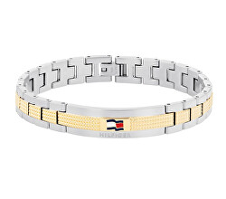Nadčasový bicolor náramek z oceli Nelson H-Link 2790642
