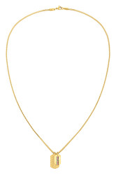 Nadčasový pozlacený náhrdelník pro muže Casual 2790211