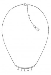 Nežný oceľový náhrdelník s kryštálmi TH2780228
