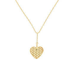 Pozlacený náhrdelník s přívěskem srdce TH2780288