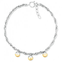 Štýlový bicolor náhrdelník s príveskami 2780486