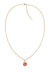 Stylový bronzový náhrdelník s karneolem 2780763