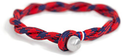Trendy modro-červený nylonový náramek TH2790048
