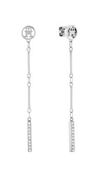 Visací fashion náušnice se zirkony Bar Chain 2781001