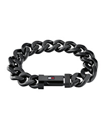 Výrazný černý náramek z oceli Wild 2790639