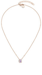 Elegantní bronzový náhrdelník se zirkonem TJ-0063-N-45
