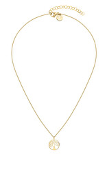 Elegante vergoldete Halskette Baum des Lebens TJ-0090-N-45