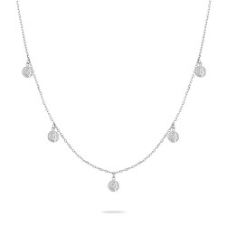 Originální ocelový náhrdelník s přívěsky Coins TJ-0447-N-45