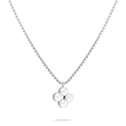 Collana in acciaio con perle sintetiche TJ-0511-N-45