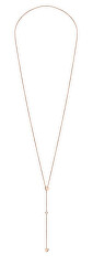 Romanticcolier din bronz cu inimioare TJ-0030-N-60