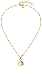 Colier elegant placat cu aur TJ-0047-N-45 (lanț, pandantive)
