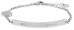 Oceľový náramok #bytsamsebou (kratšie)