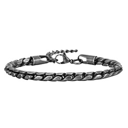 Bracciale di design in acciaio nero da uomo